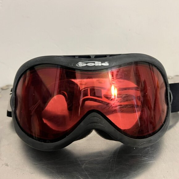 BOLLE SKI Snowboard Goggles Red Lens With Adjustable Strap - Unisex - Picture 2 of 3